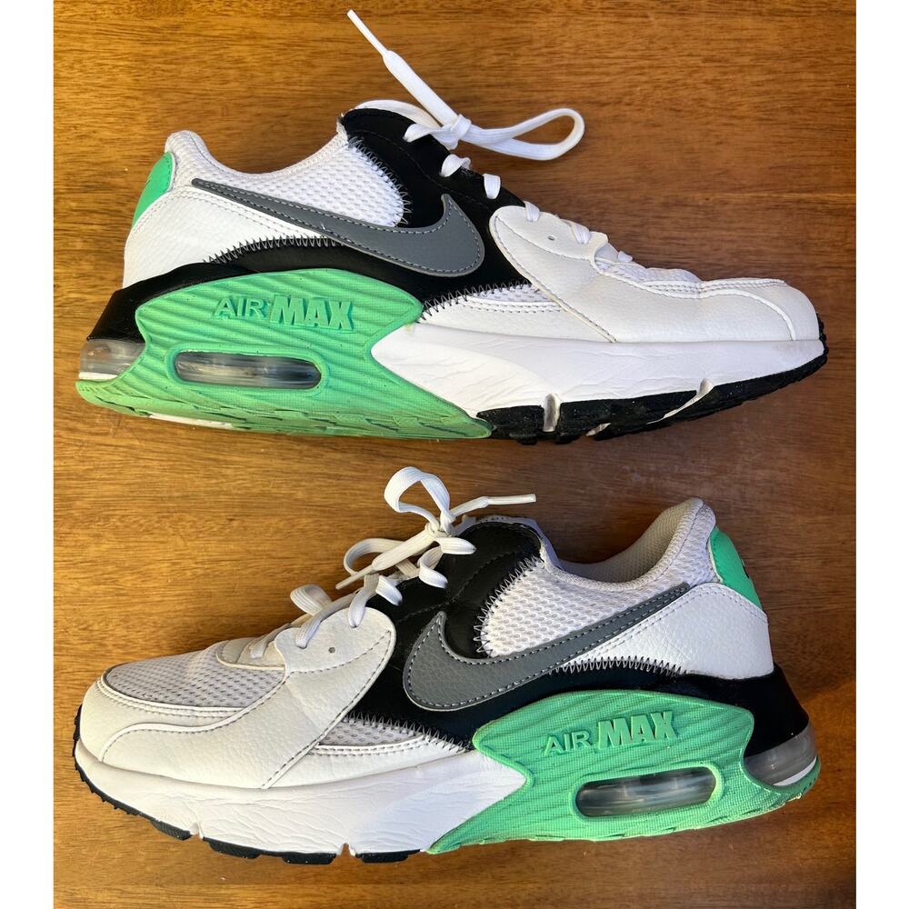 Nike Air Max Excee White Black Green Womans 9.5 DM8346-100 - Picture 7 of 9